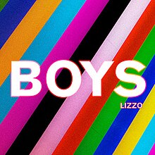 the cover art for Lizzo's song 'Boys'